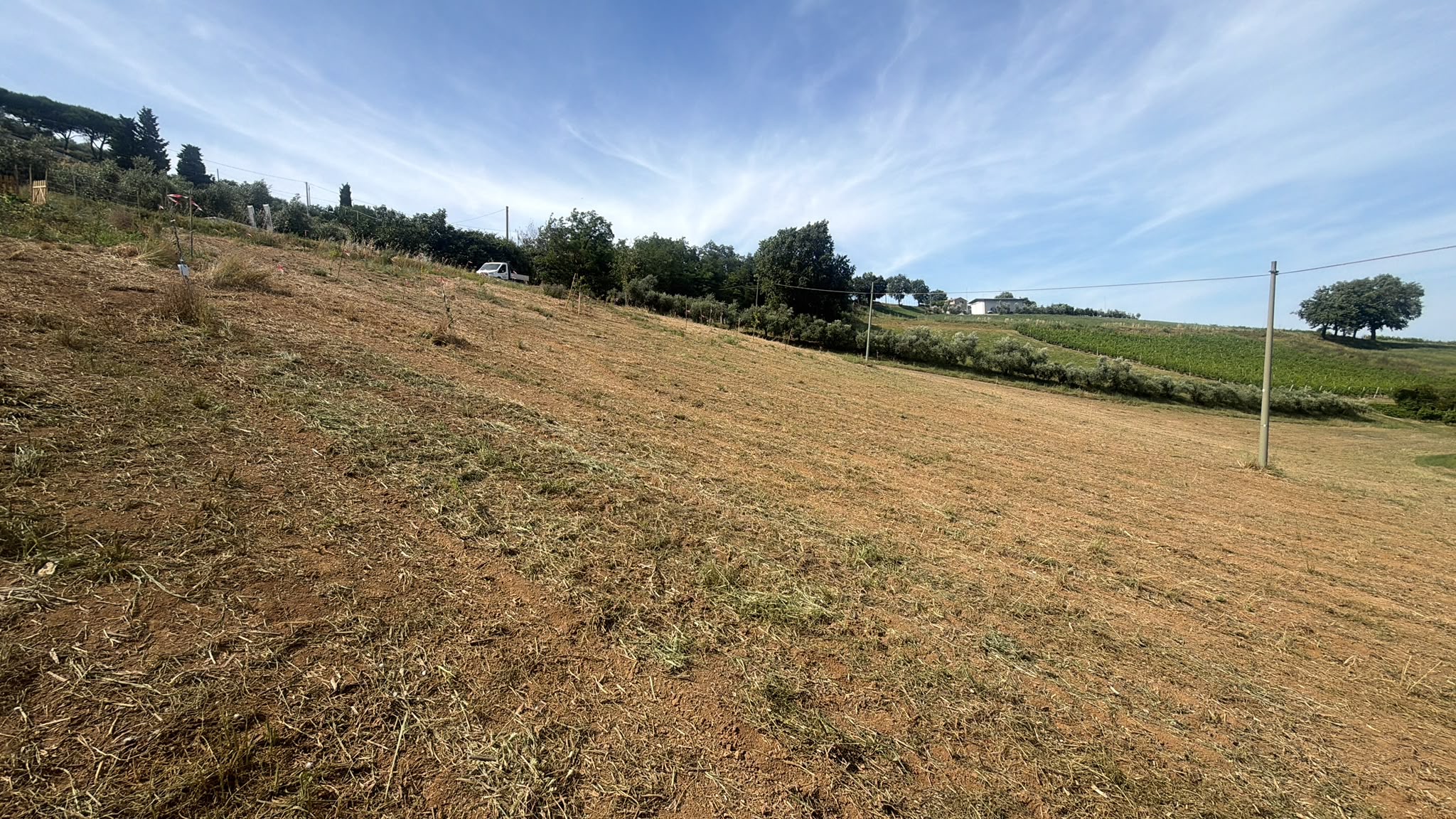 Area esterna dopo un intervento di movimento terra