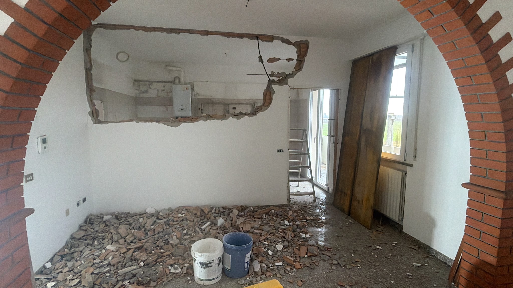 Ambiente interno durante una ristrutturazione